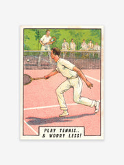 Vintage Tennis Poster, Vintage Tennis Print