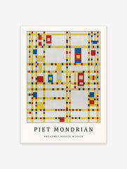 Broadway Boogie-Woogie Poster by Piet Mondrian, Piet Mondrian Print