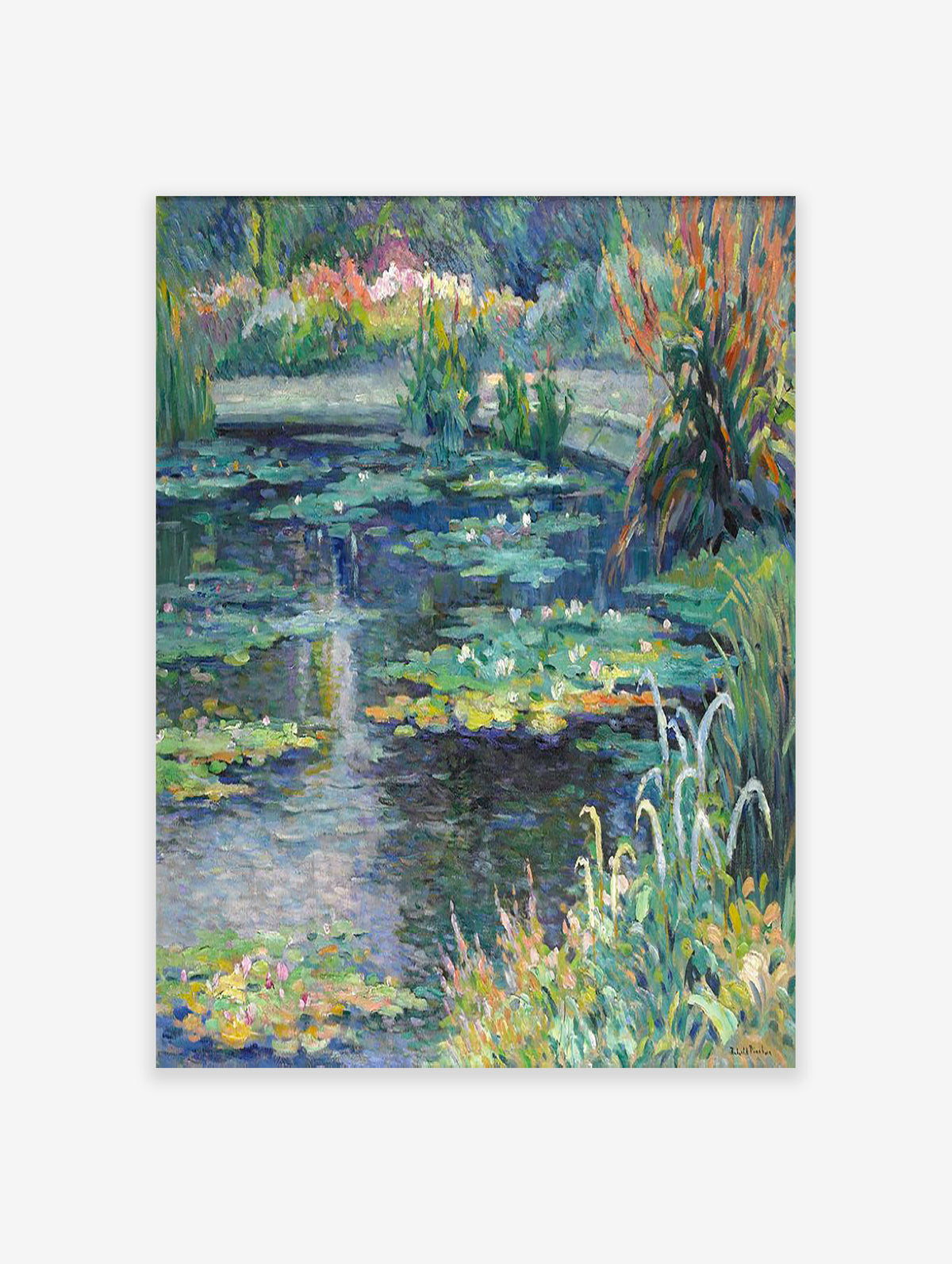 The Pond of Water Lilies Poster by Robert Antoine Pinchon, Robert Antoine Pinchon Print