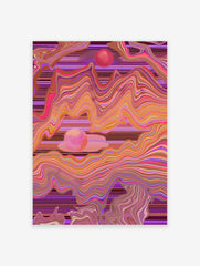 Psychedelic Poster, Retro 70's Print