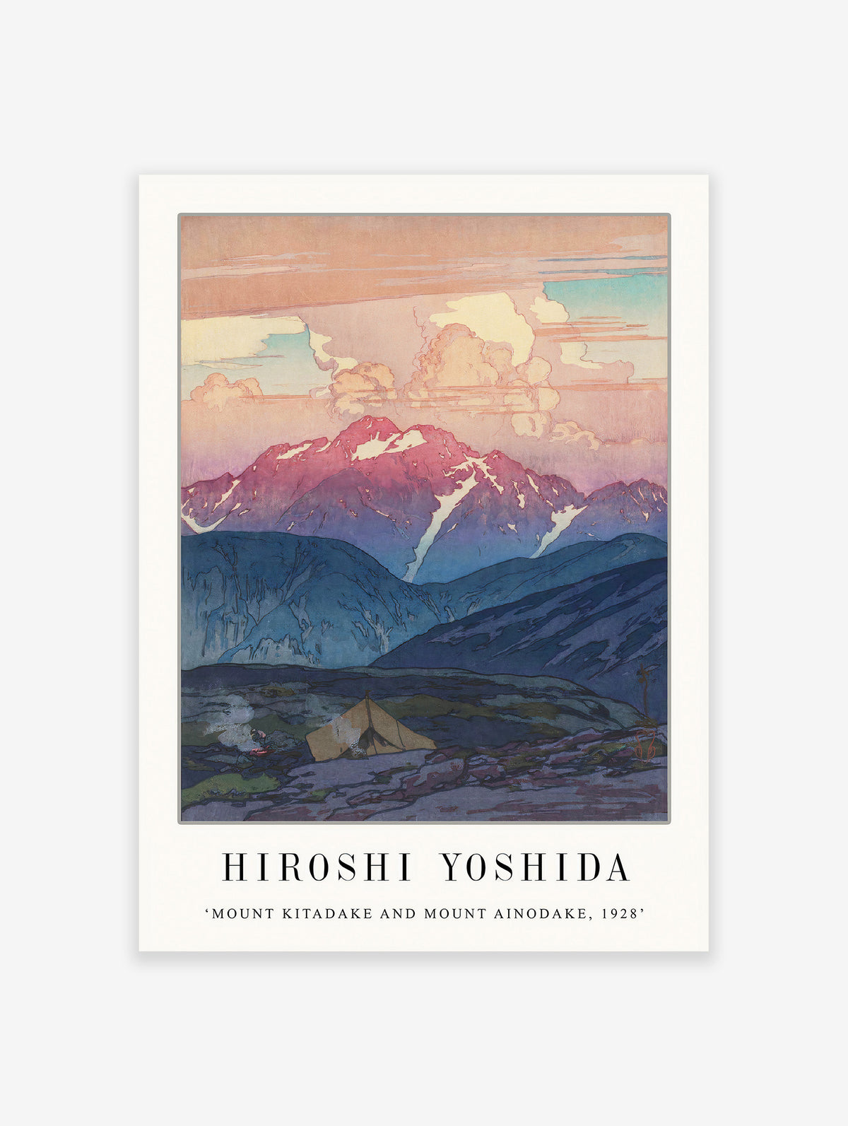 Morning on Tsurugi Mountain Poster by Hiroshi Yoshida, Hiroshi Yoshida Print