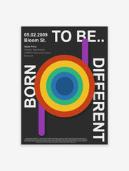 To Be Born Different Typography Poster, Typography Print