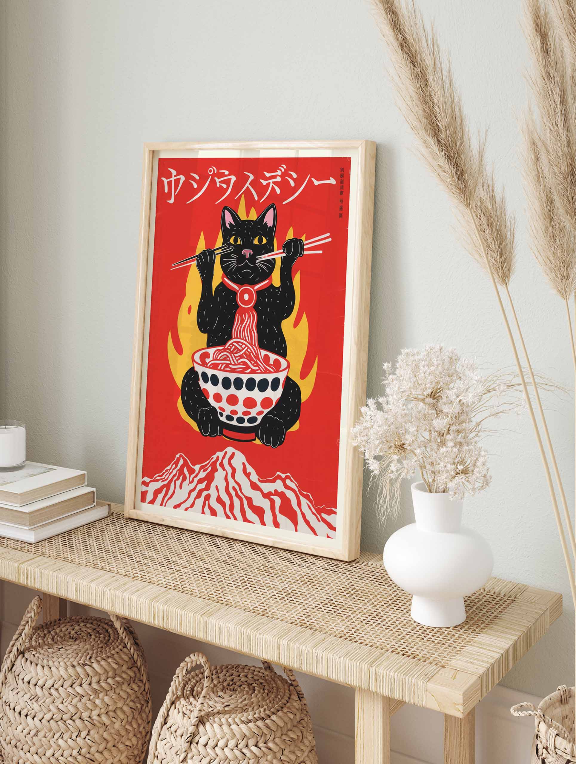 Japanese Cat Poster