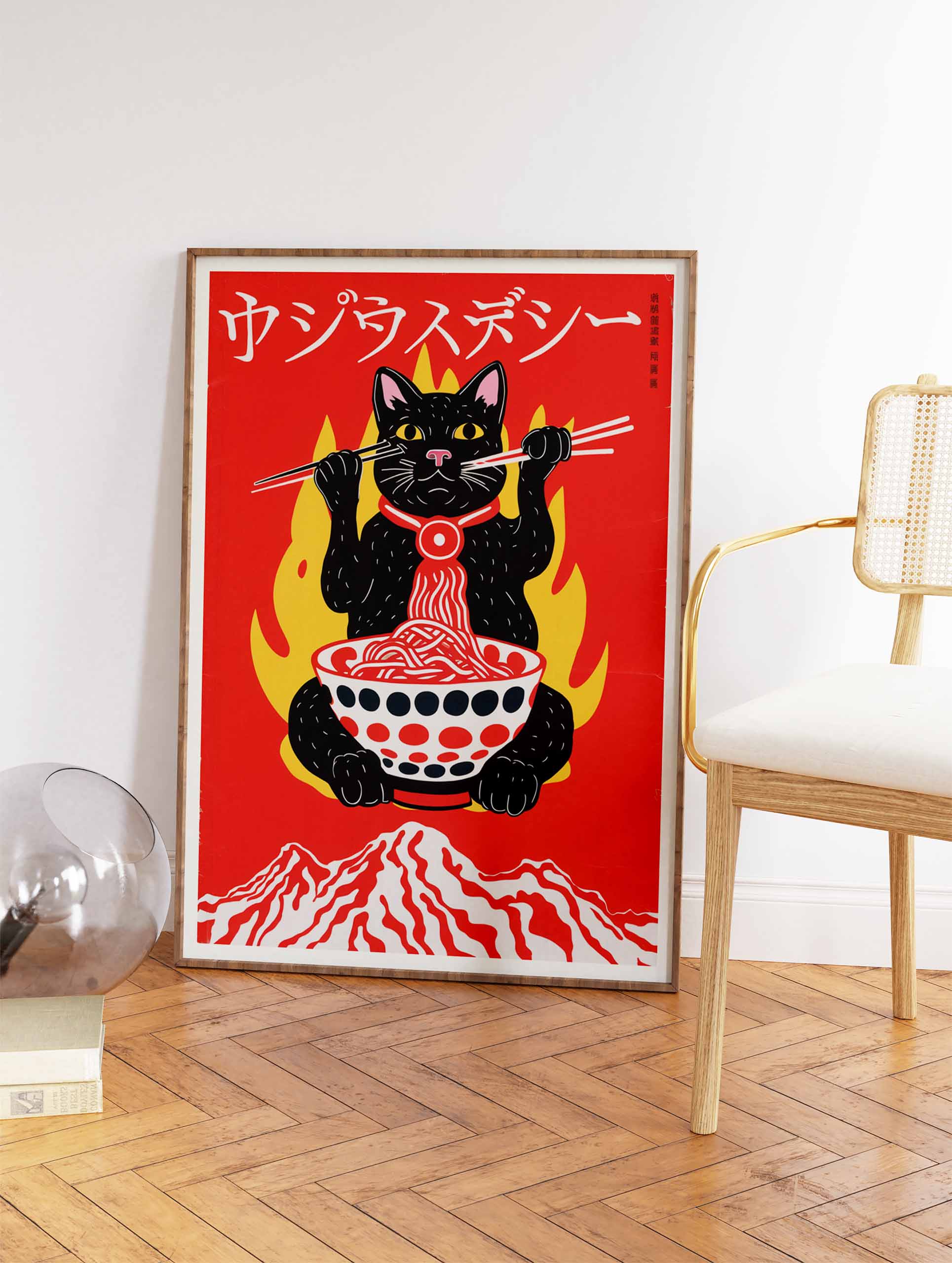 Japanese Cat Poster