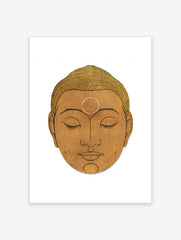 Head of Buddha Poster by Reijer Stolk, Buddhist Print