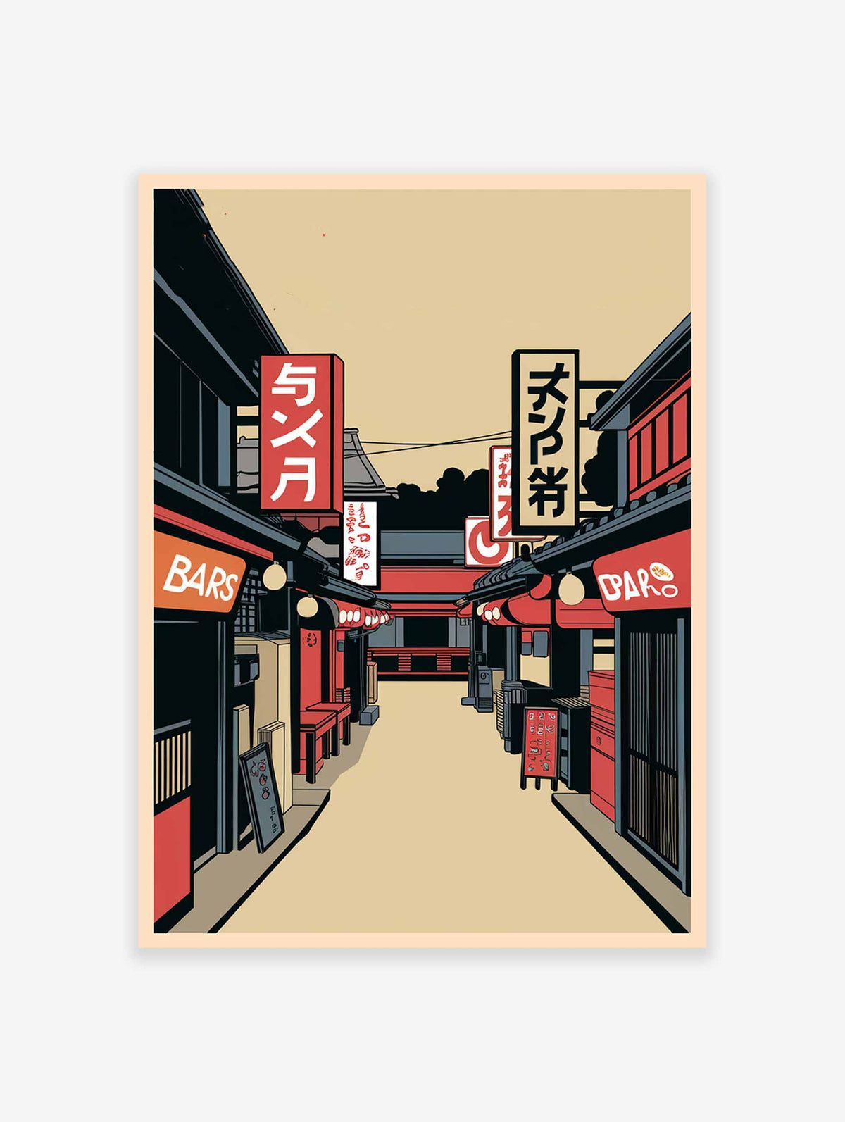 Japan Street Poster