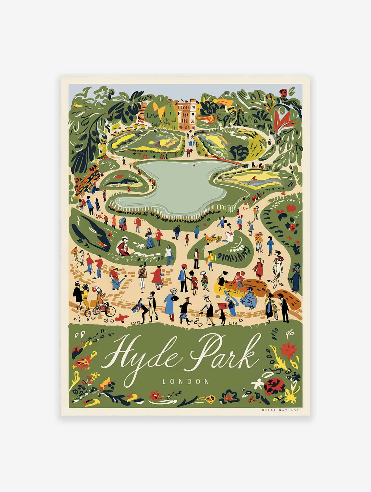 Hyde Park London Poster