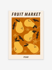 Pears Poster, Fruit Print