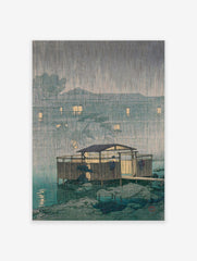 Shuzenji in Rain Poster by Kawase Hasui, Kawase Hasui Print