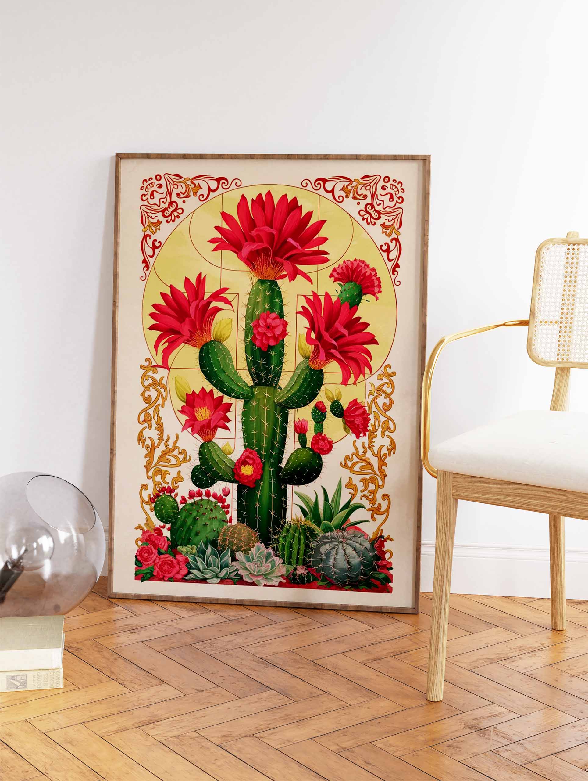 Mexican Cactus Poster