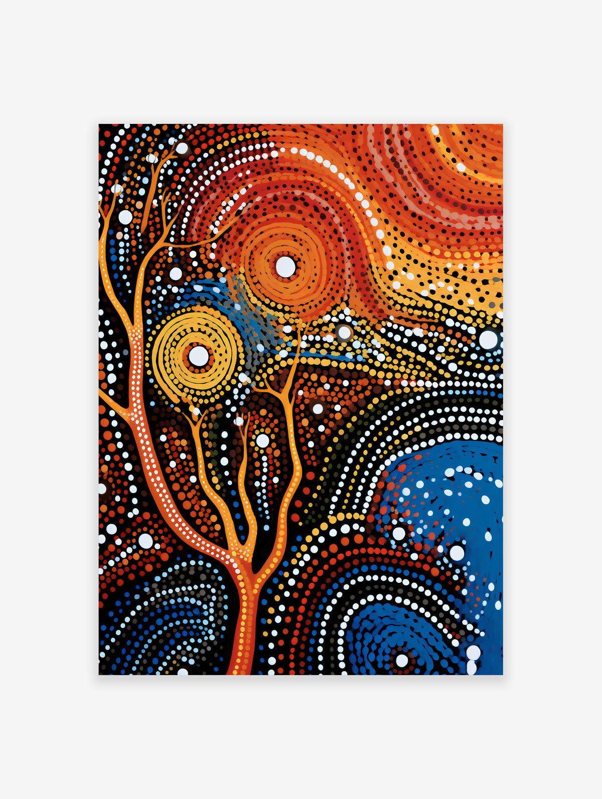 Aboriginal Pattern Poster, Aboriginal Print