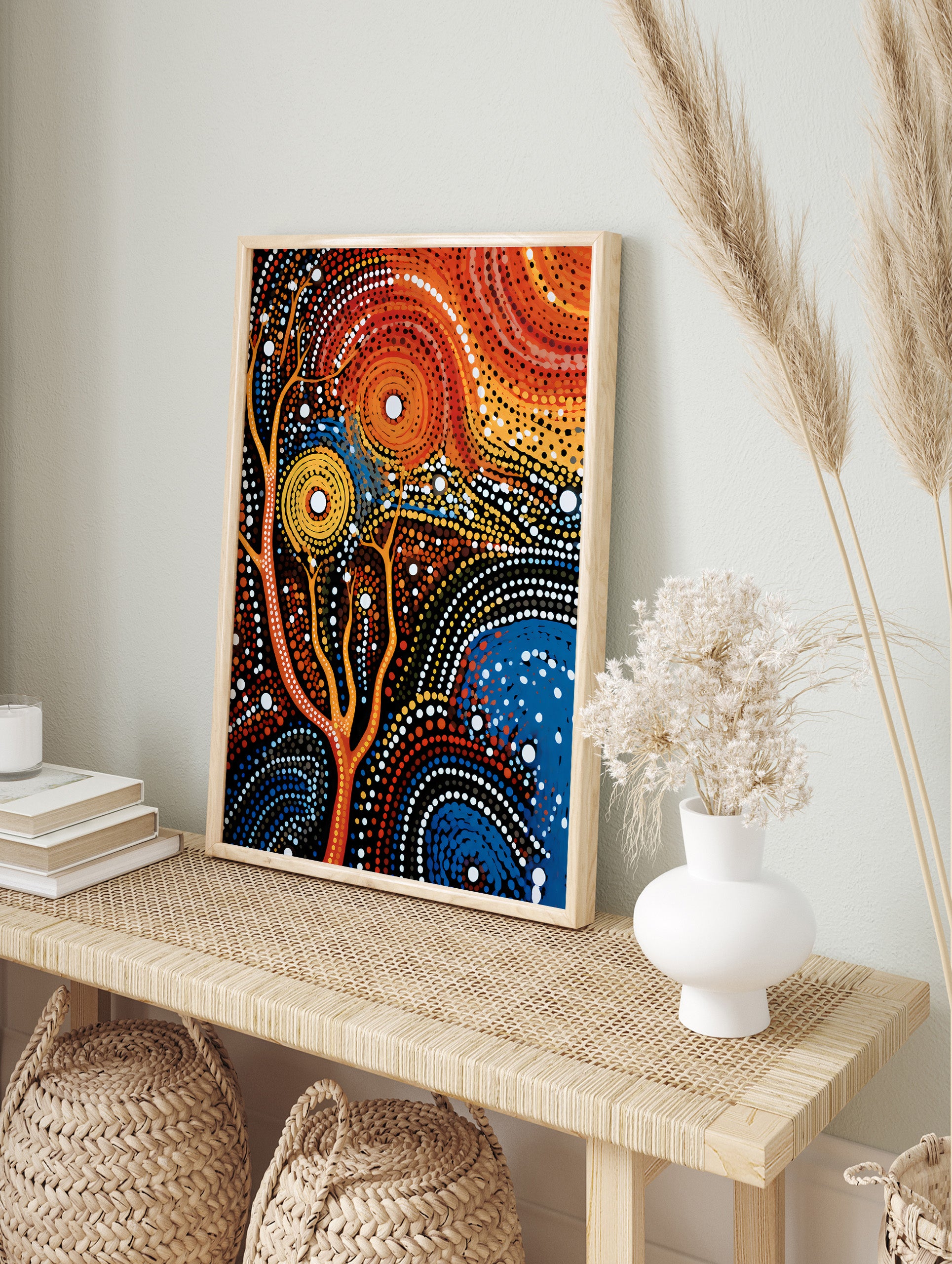 Aboriginal Pattern Poster, Aboriginal Print