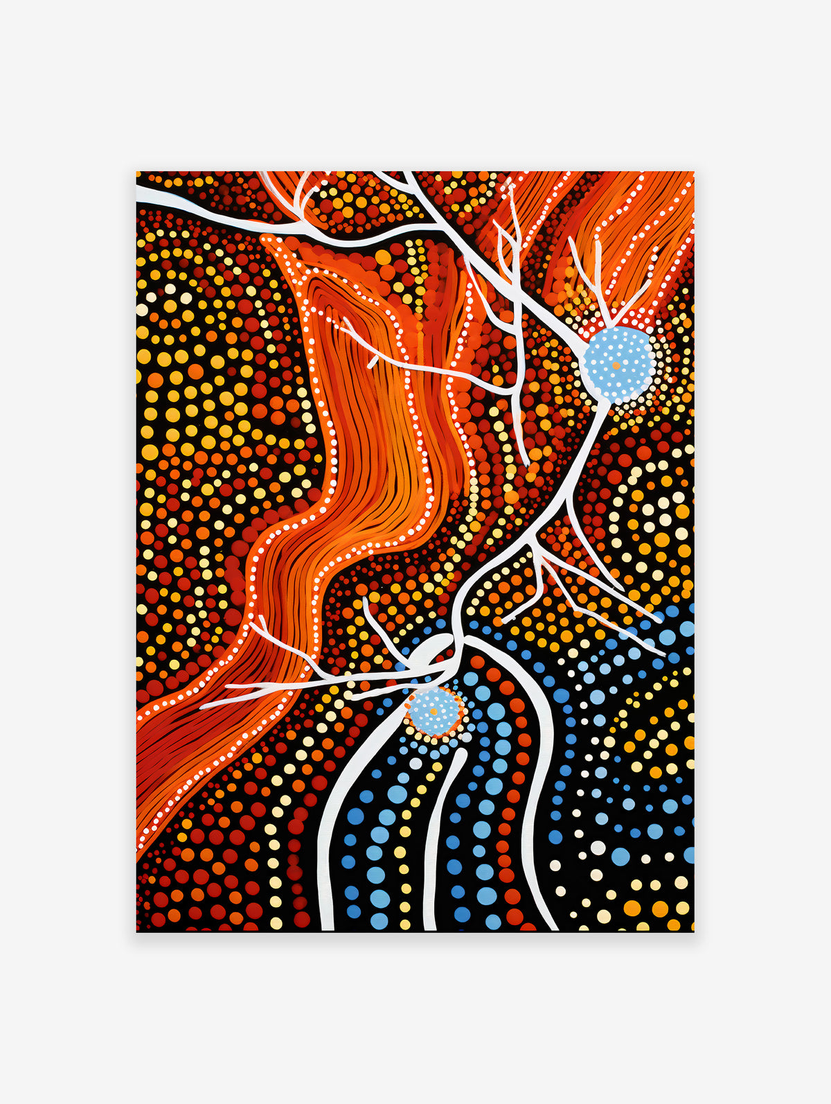 Aboriginal Abstract Poster, Aboriginal Print