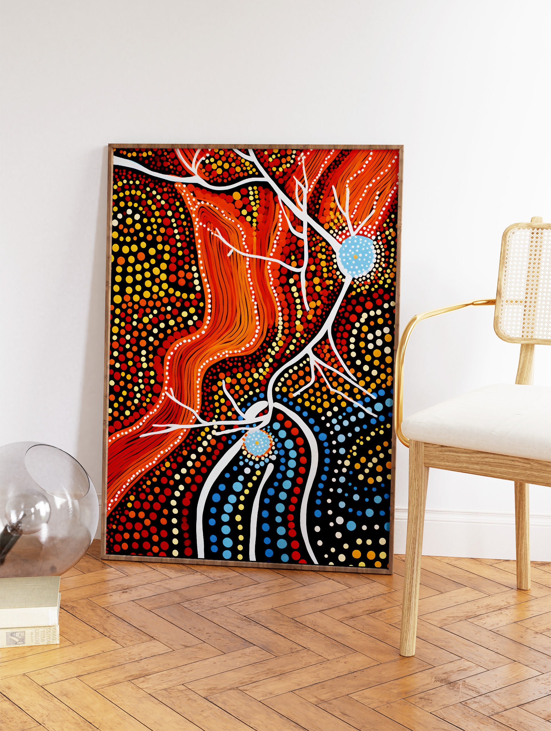 Aboriginal Abstract Poster, Aboriginal Print