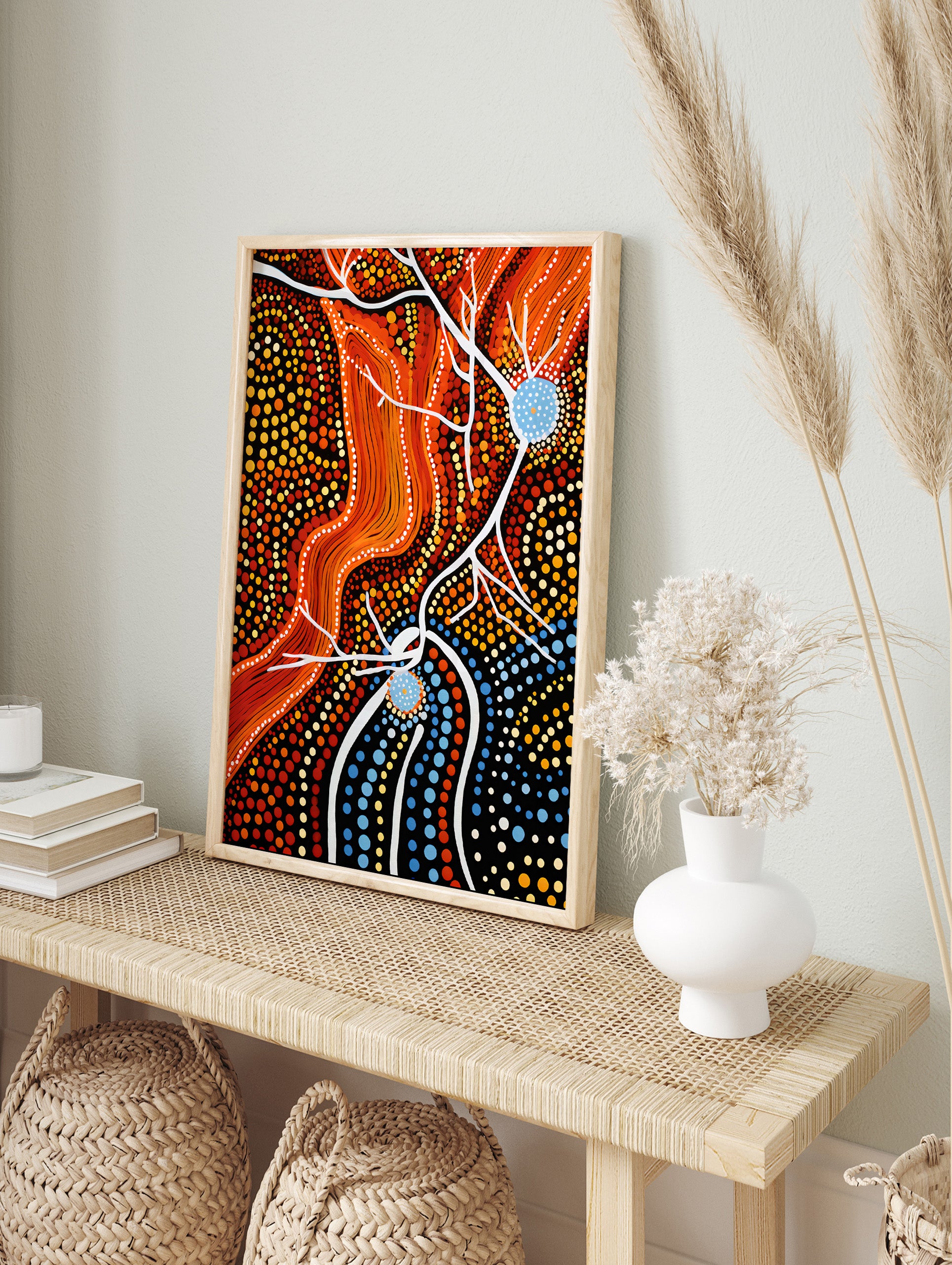 Aboriginal Abstract Poster, Aboriginal Print