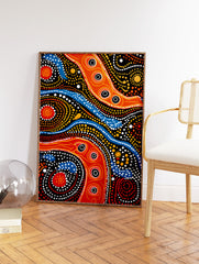 Aboriginal Art Poster, Aboriginal Print