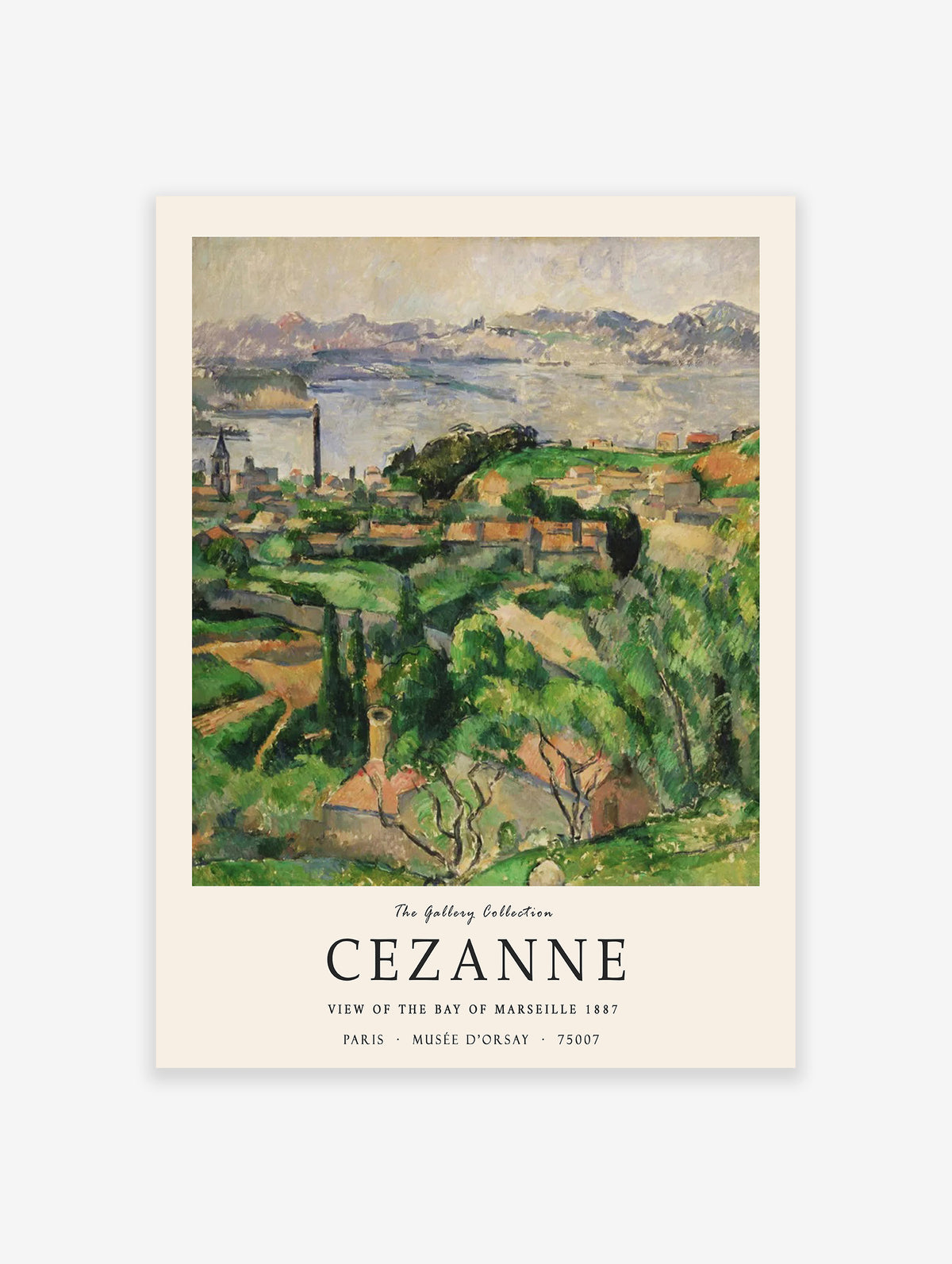 View of the Bay of Marseille with the Village of Saint-Henri Poster by Paul Cezanne, Paul Cezanne Print