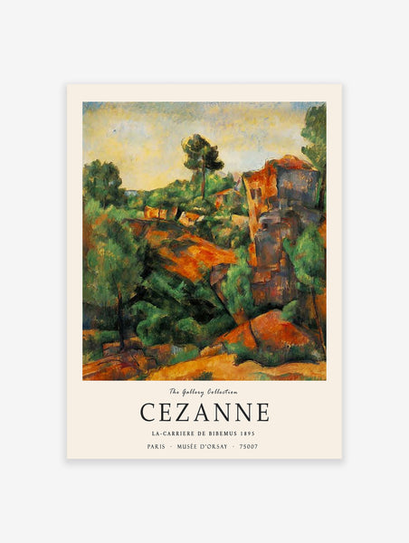 Bibemus Quarry Poster by Paul Cezanne, Paul Cezanne Print – SAMILA