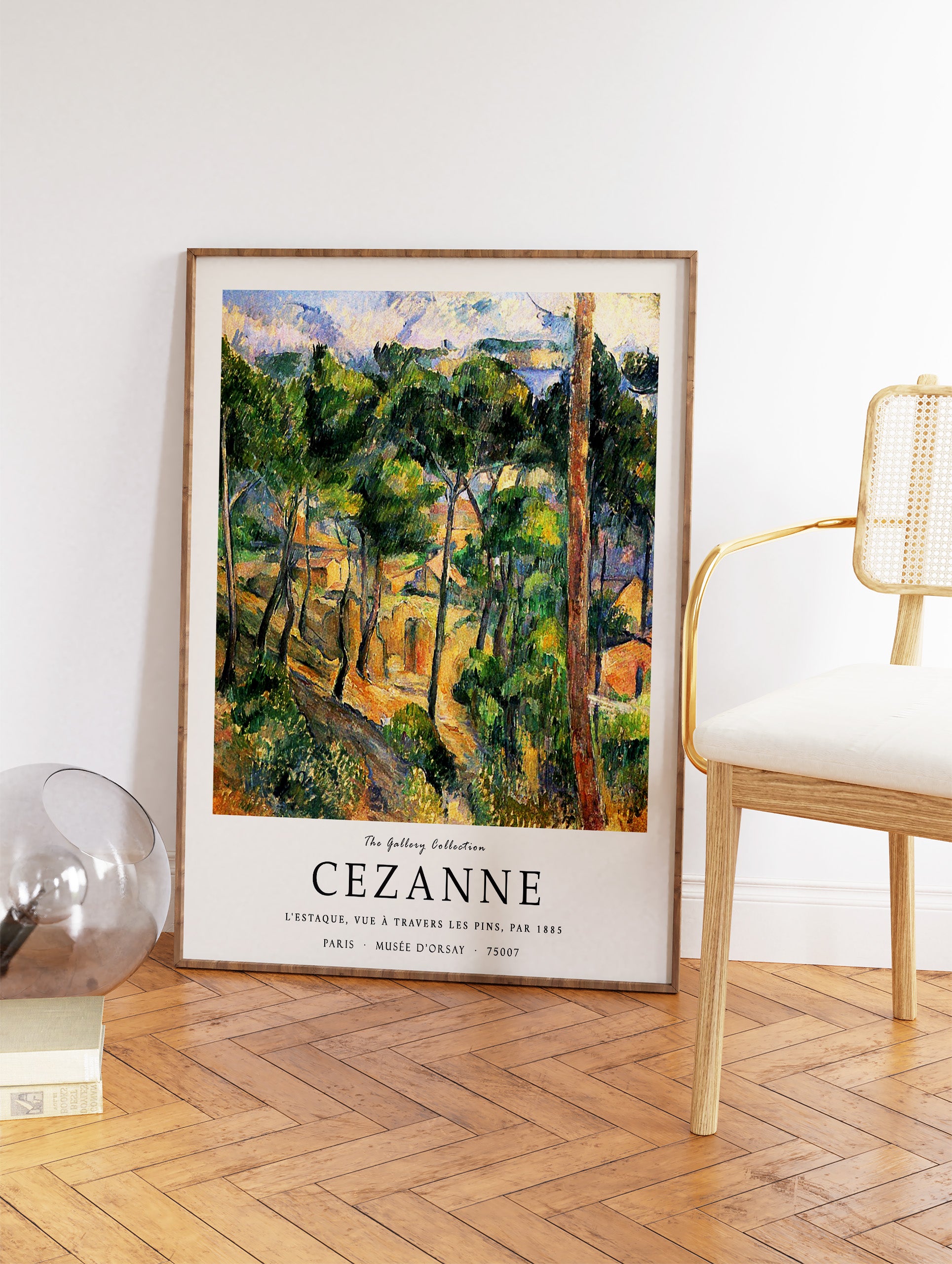 L'Estaque, View by the Kiefern Poster by Paul Cezanne, Paul Cezanne Print