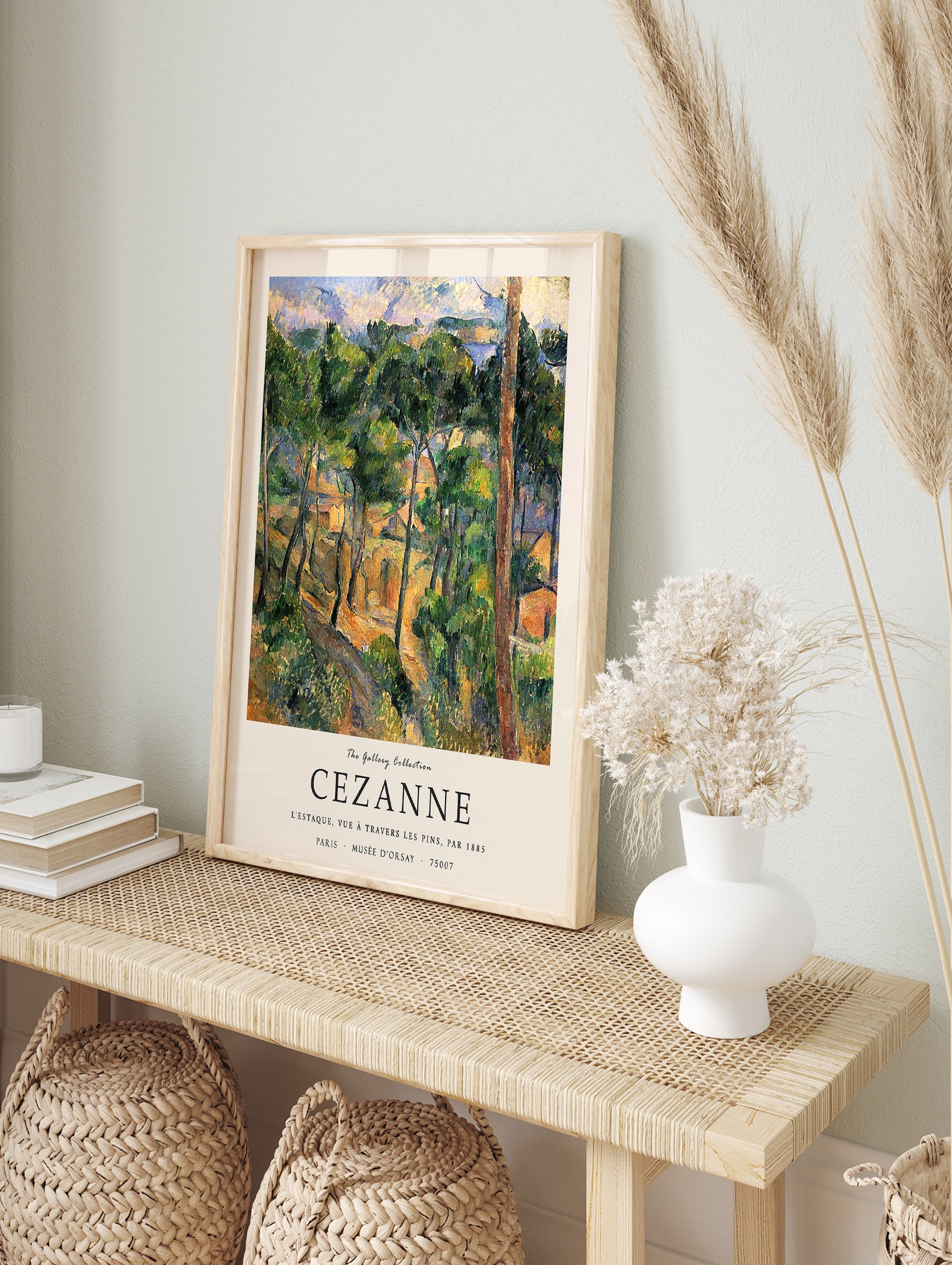 L'Estaque, View by the Kiefern Poster by Paul Cezanne, Paul Cezanne Print