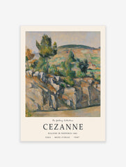 Hillside in Provence Poster by Paul Cezanne, Paul Cezanne Print