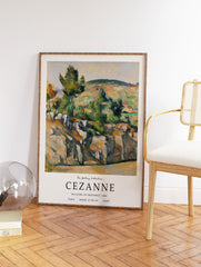 Hillside in Provence Poster by Paul Cezanne, Paul Cezanne Print