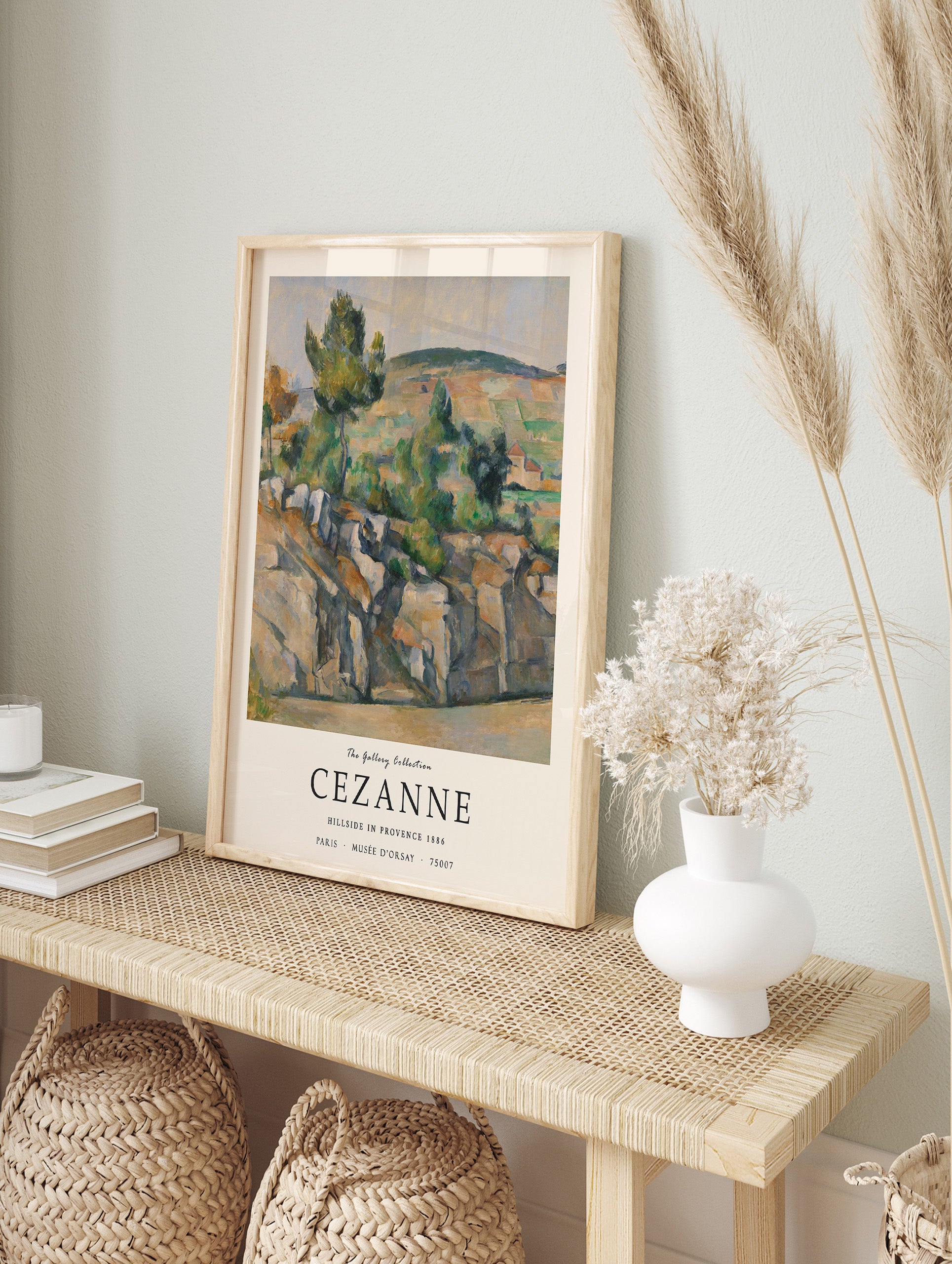 Hillside in Provence Poster by Paul Cezanne, Paul Cezanne Print