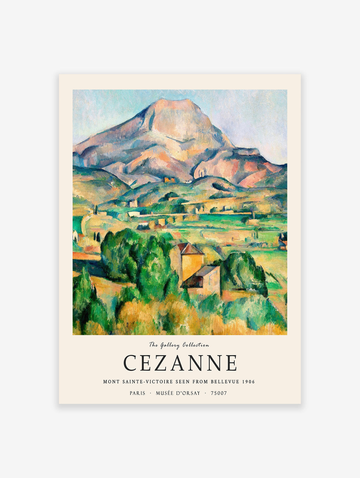 Mont Sainte Victoire Poster by Paul Cezanne, Paul Cezanne Print