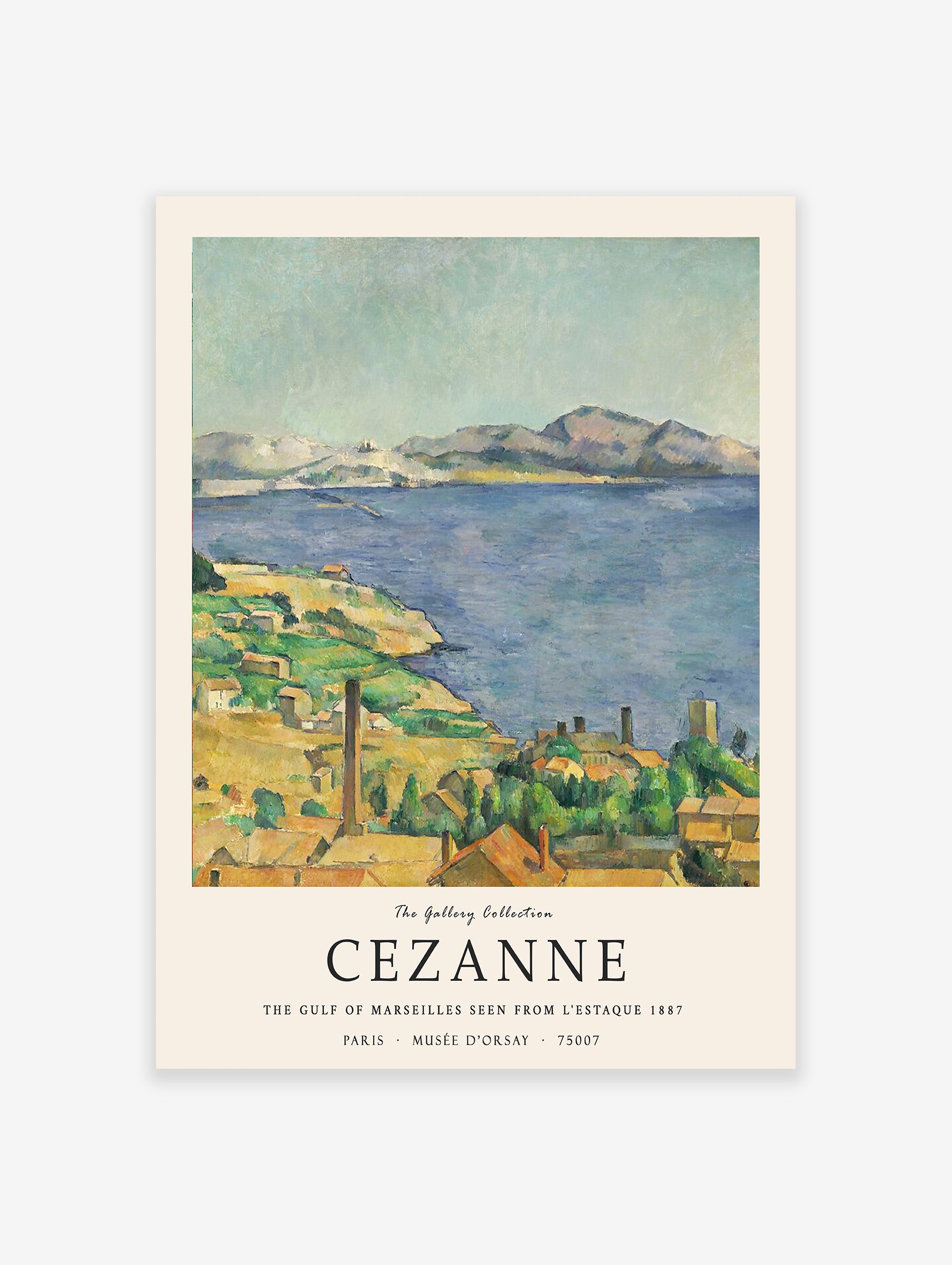 The Gulf of Marseilles Seen from L’Estaque Poster by Paul Cezanne, Paul Cezanne Print