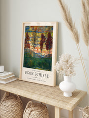 Four Trees Poster by Egon Schiele, Egon Schiele Print