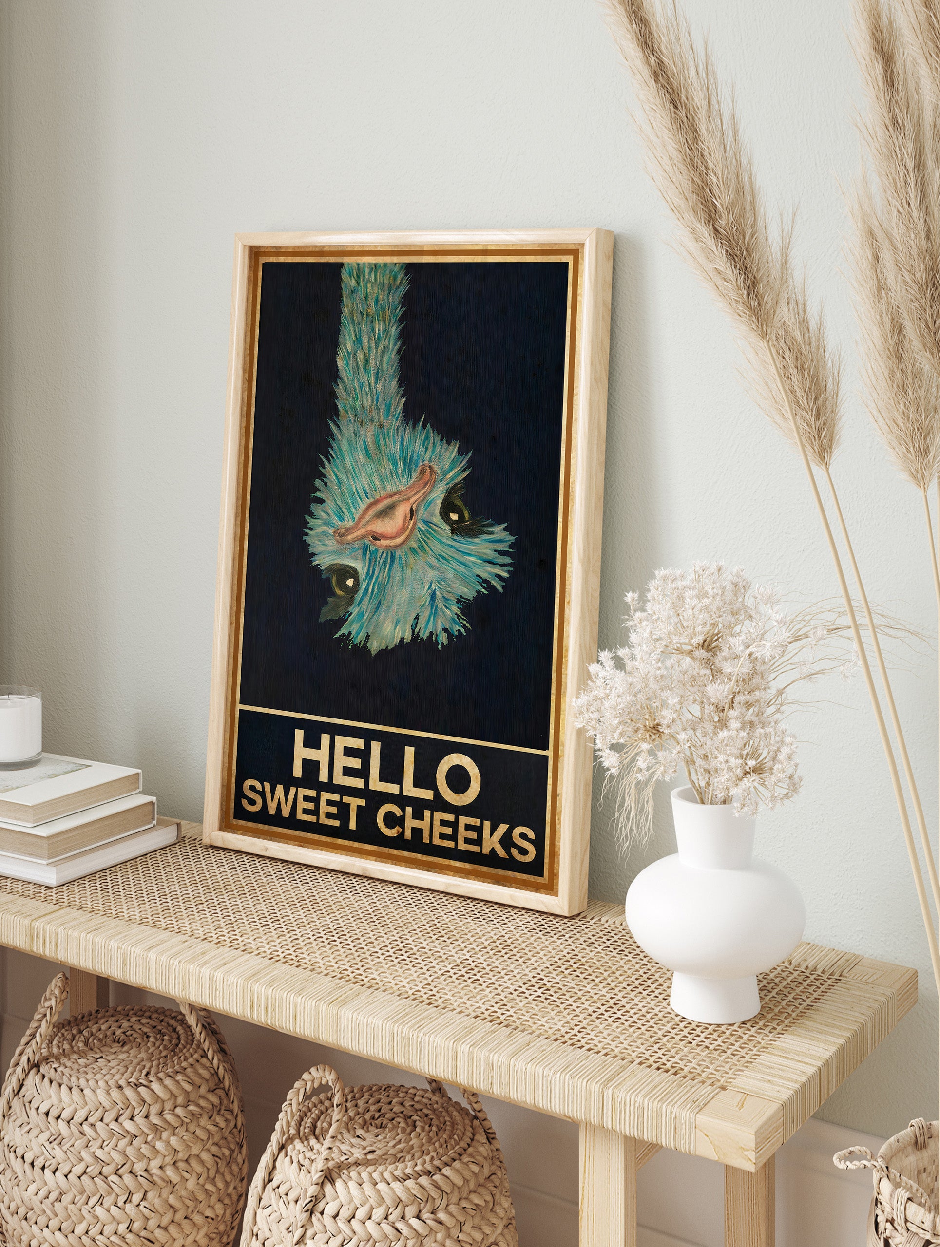 Hello Sweet Cheeks Typography Poster, Typography Print