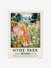 Hyde Park Poster, Hyde Park Print