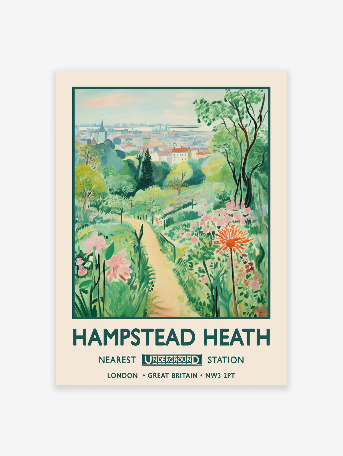 Hampstead Heath Poster, Hampstead Heath Print