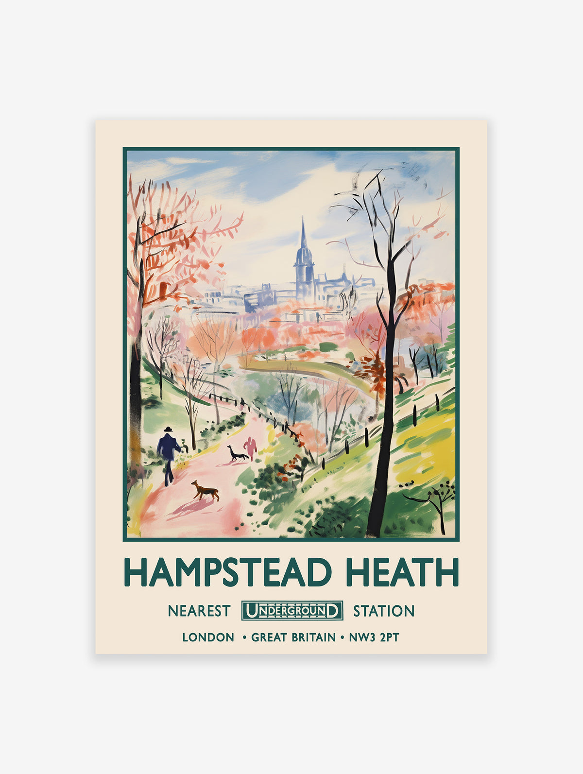 Hampstead Heath Poster, Hampstead Heath Print