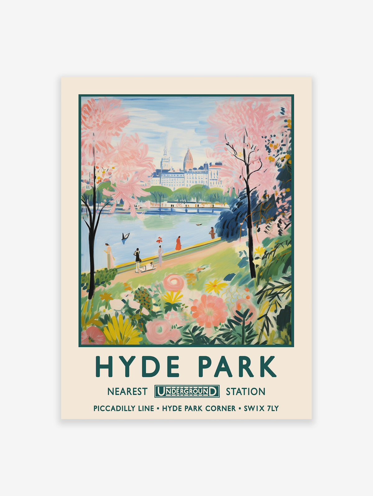 Hyde Park Poster, Hyde Park Print