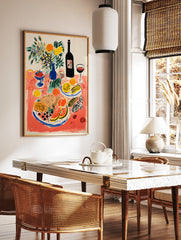 Food Table Poster, Food Print