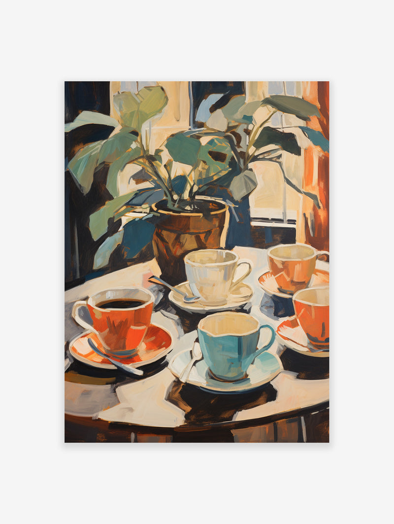 Coffee Illustration Poster, Coffee Print