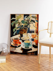 Coffee Illustration Poster, Coffee Print