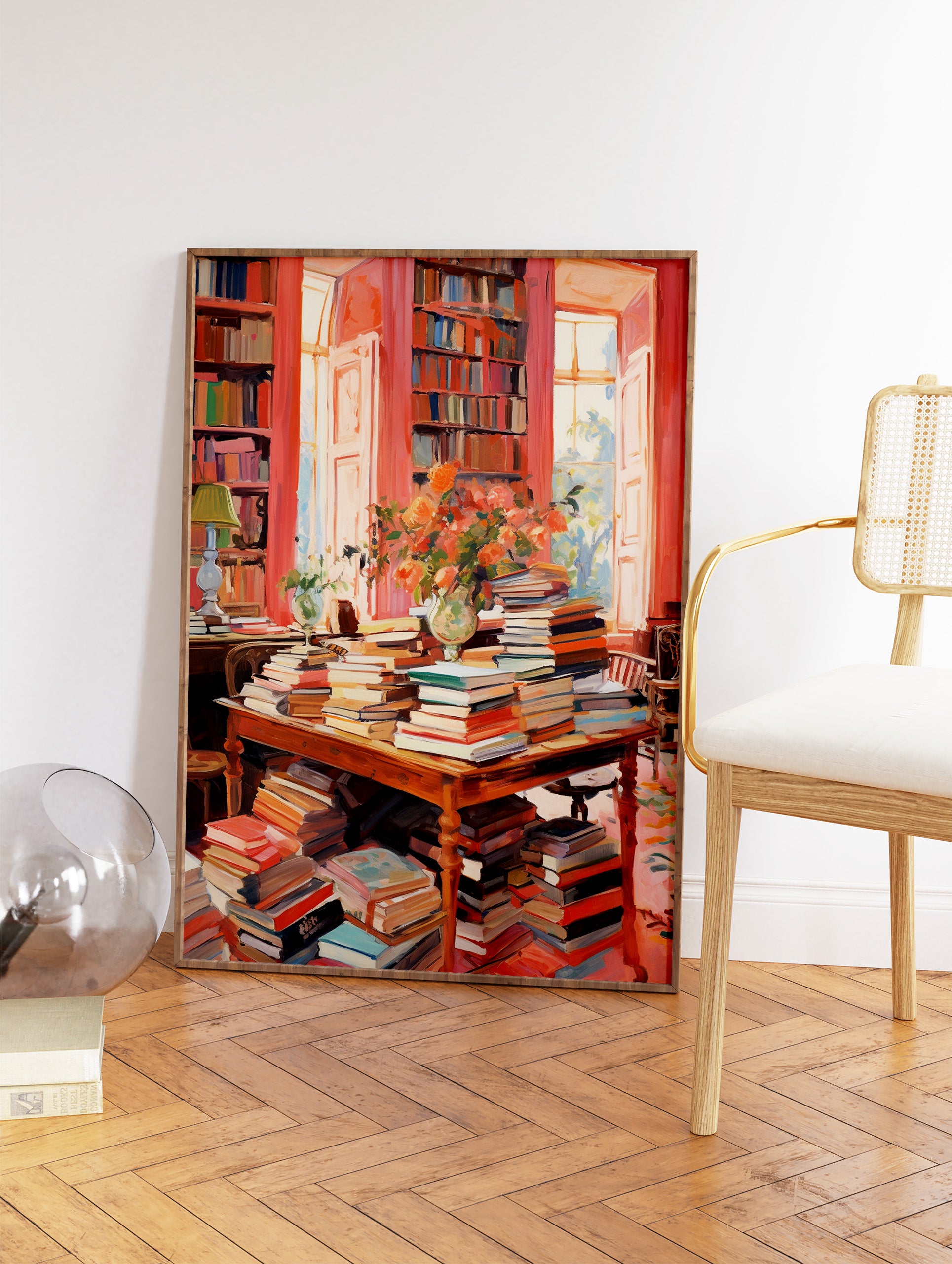 Library Poster, Reading Print
