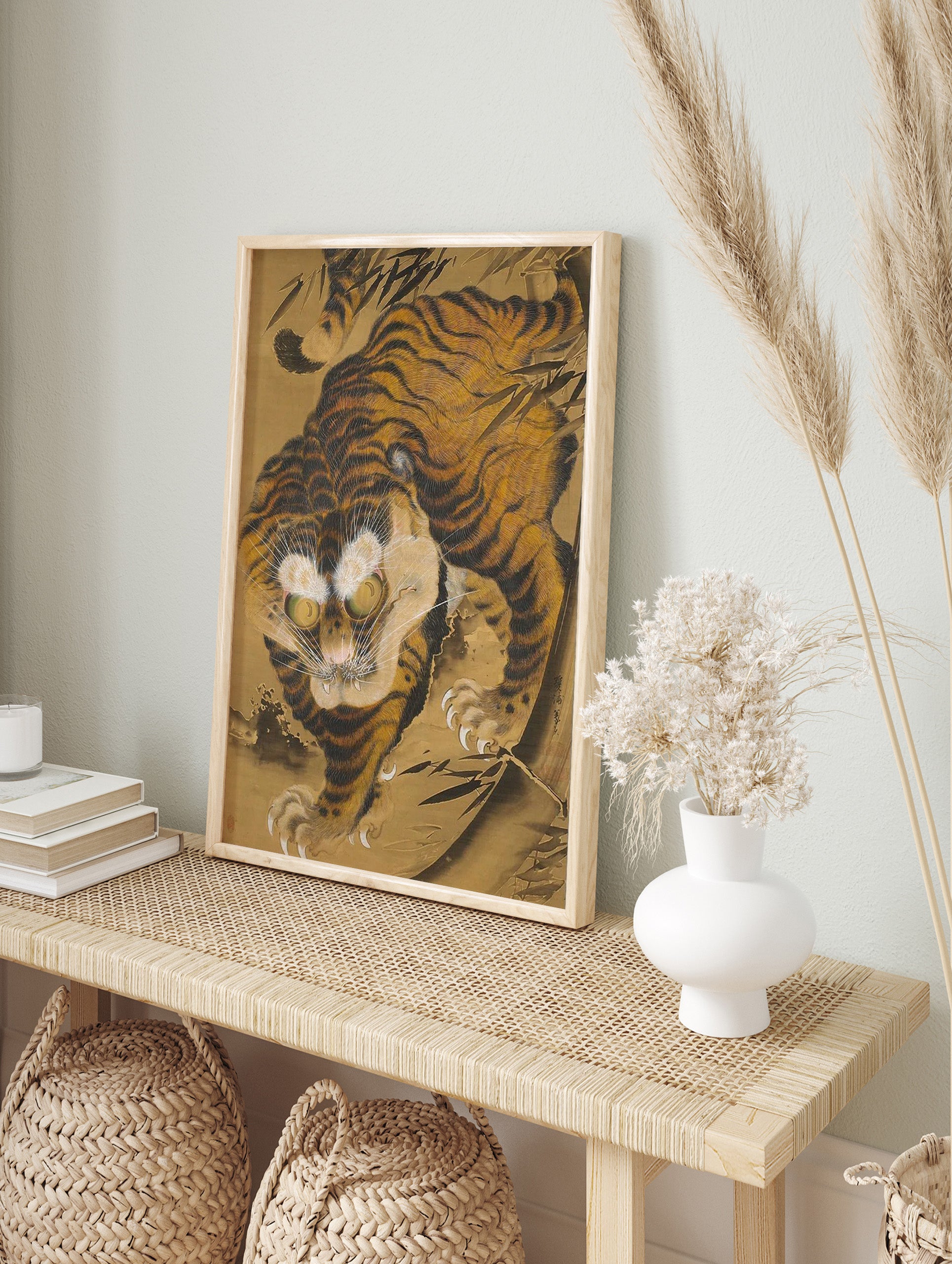 Japanese Tiger Poster, Japanese Animal Print