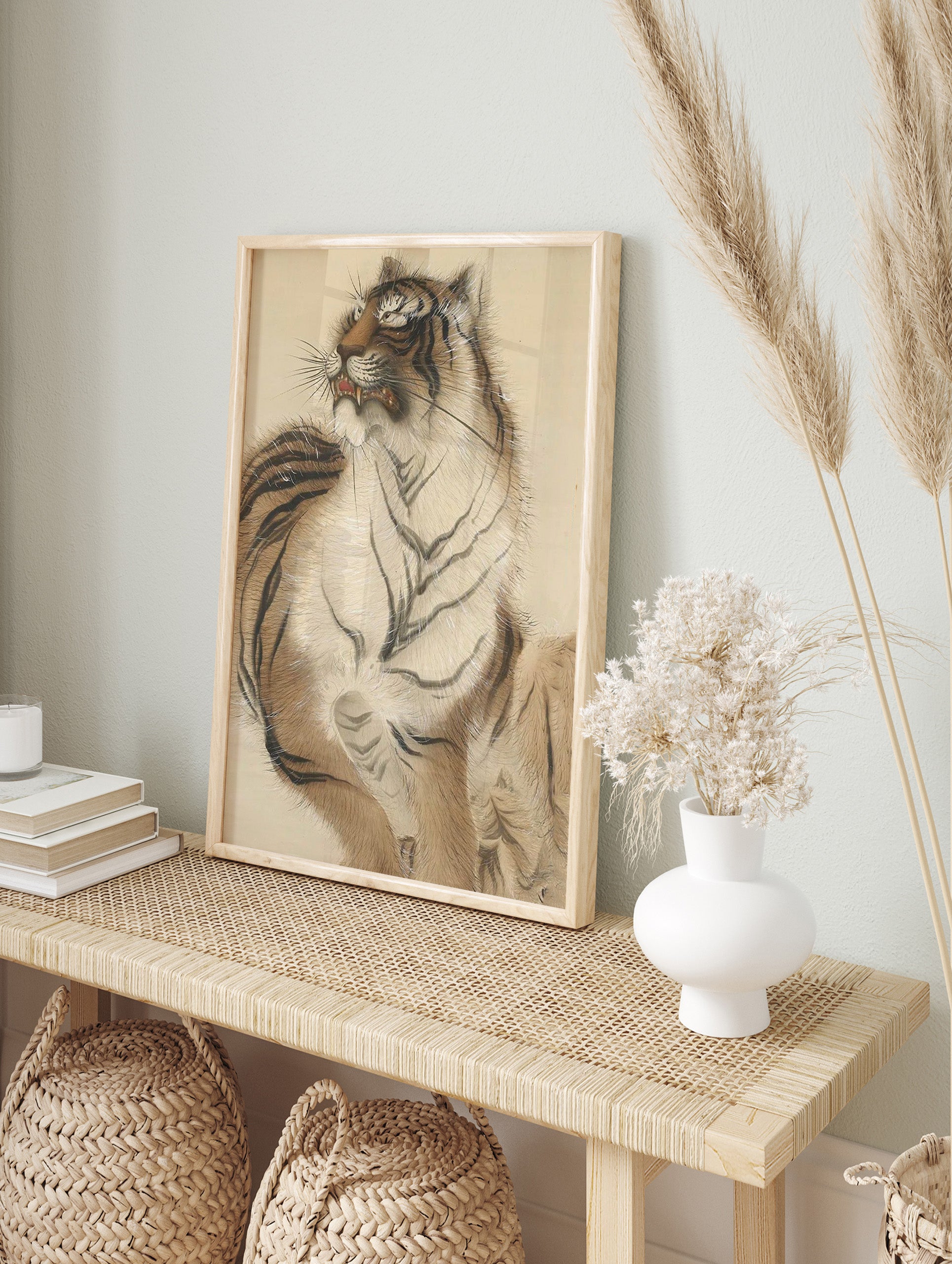 Japanese Tiger Poster, Japanese Animal Print