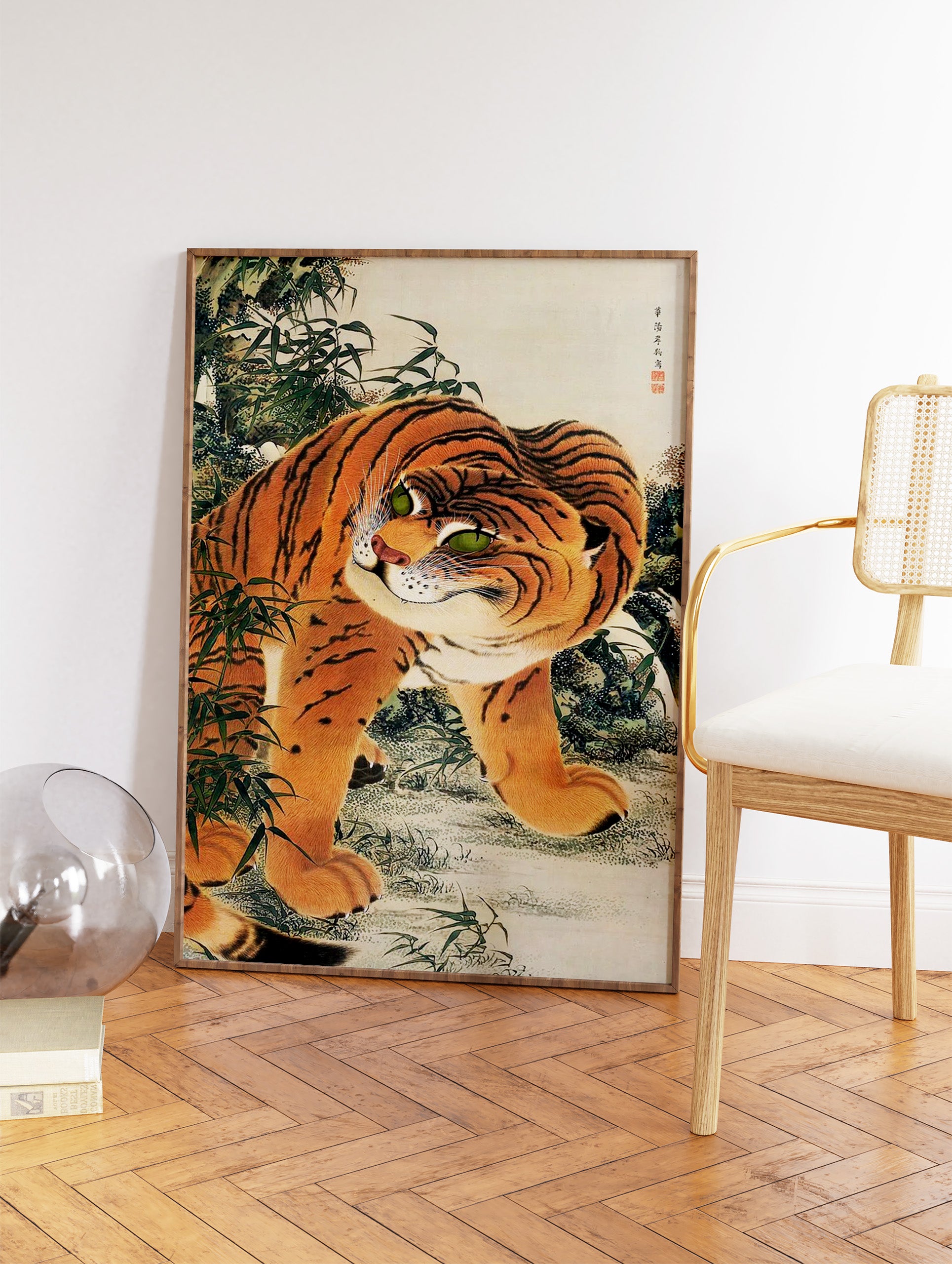 Japanese Tiger Poster, Japanese Animal Print