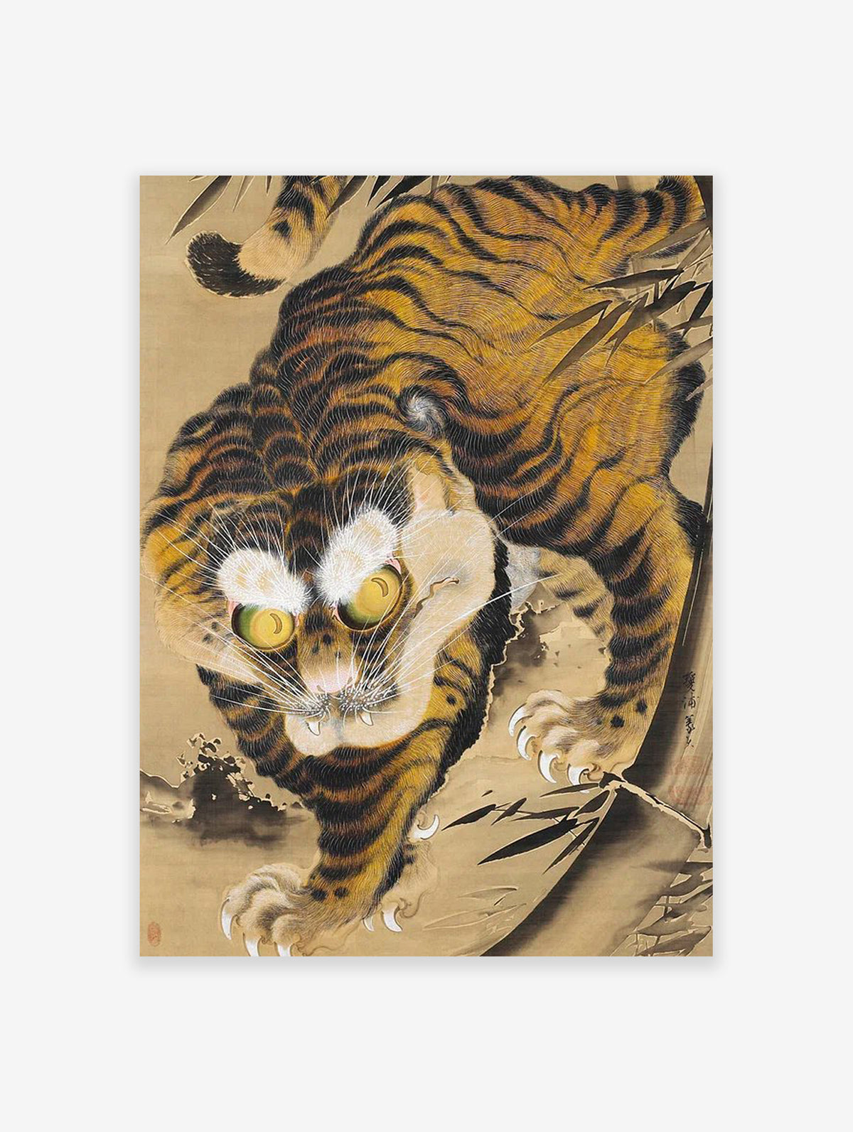 Japanese Tiger Poster, Japanese Animal Print