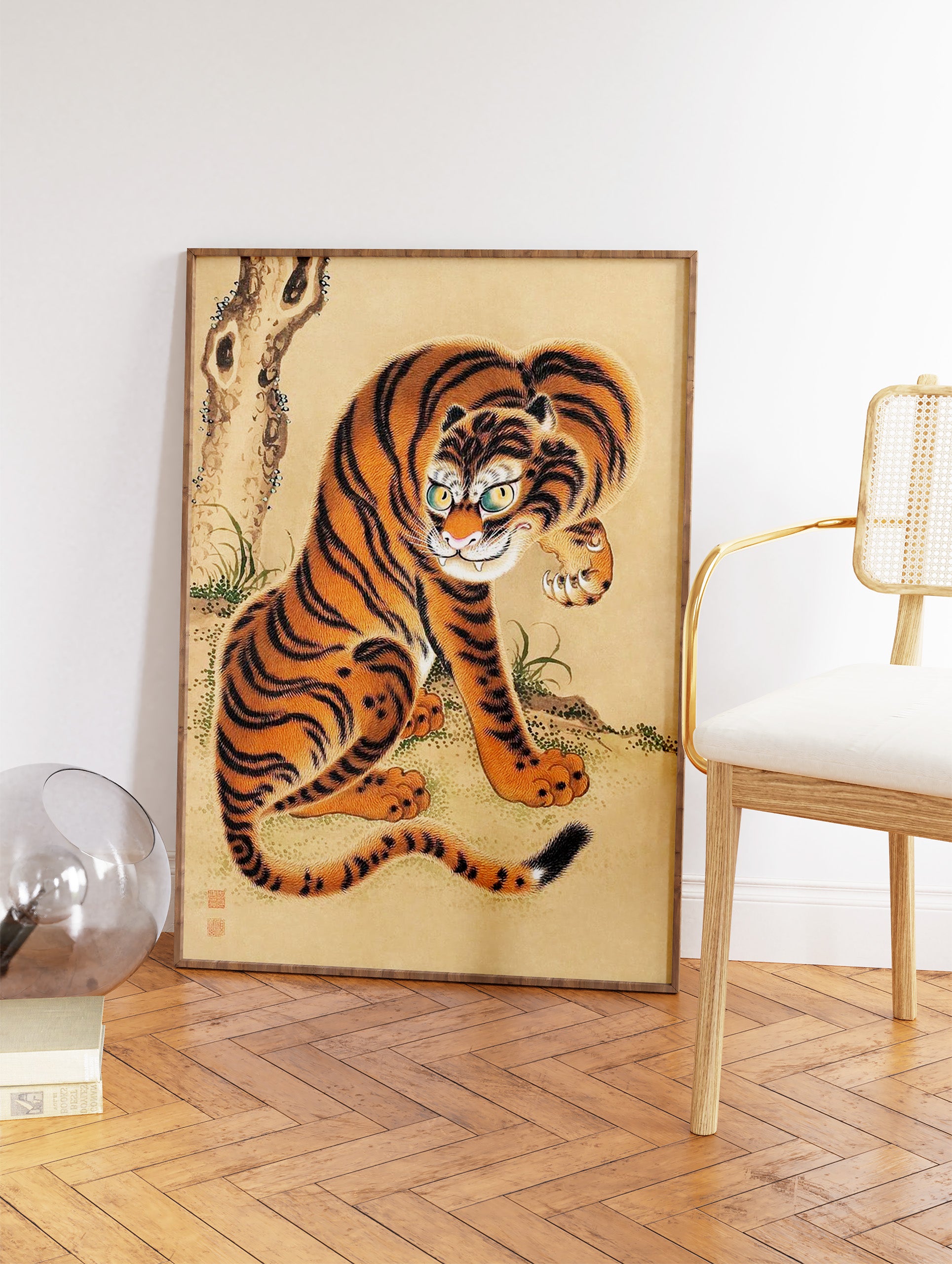 Japanese Tiger Poster, Japanese Animal Print