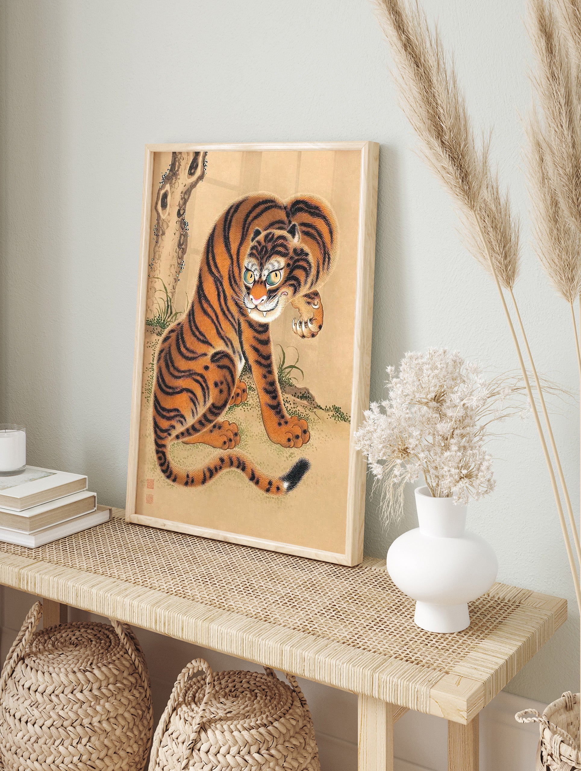 Japanese Tiger Poster, Japanese Animal Print