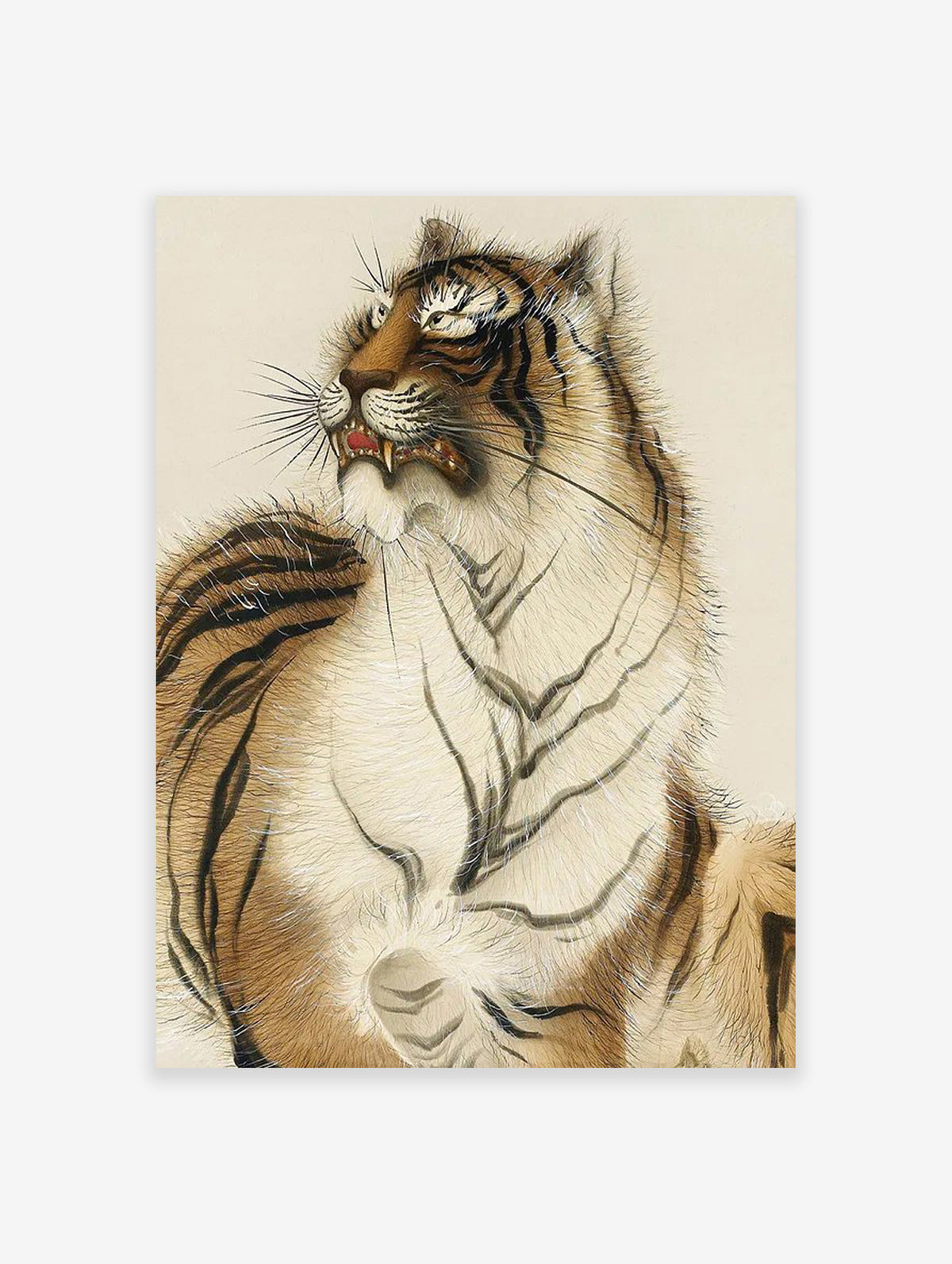 Japanese Tiger Poster, Japanese Animal Print