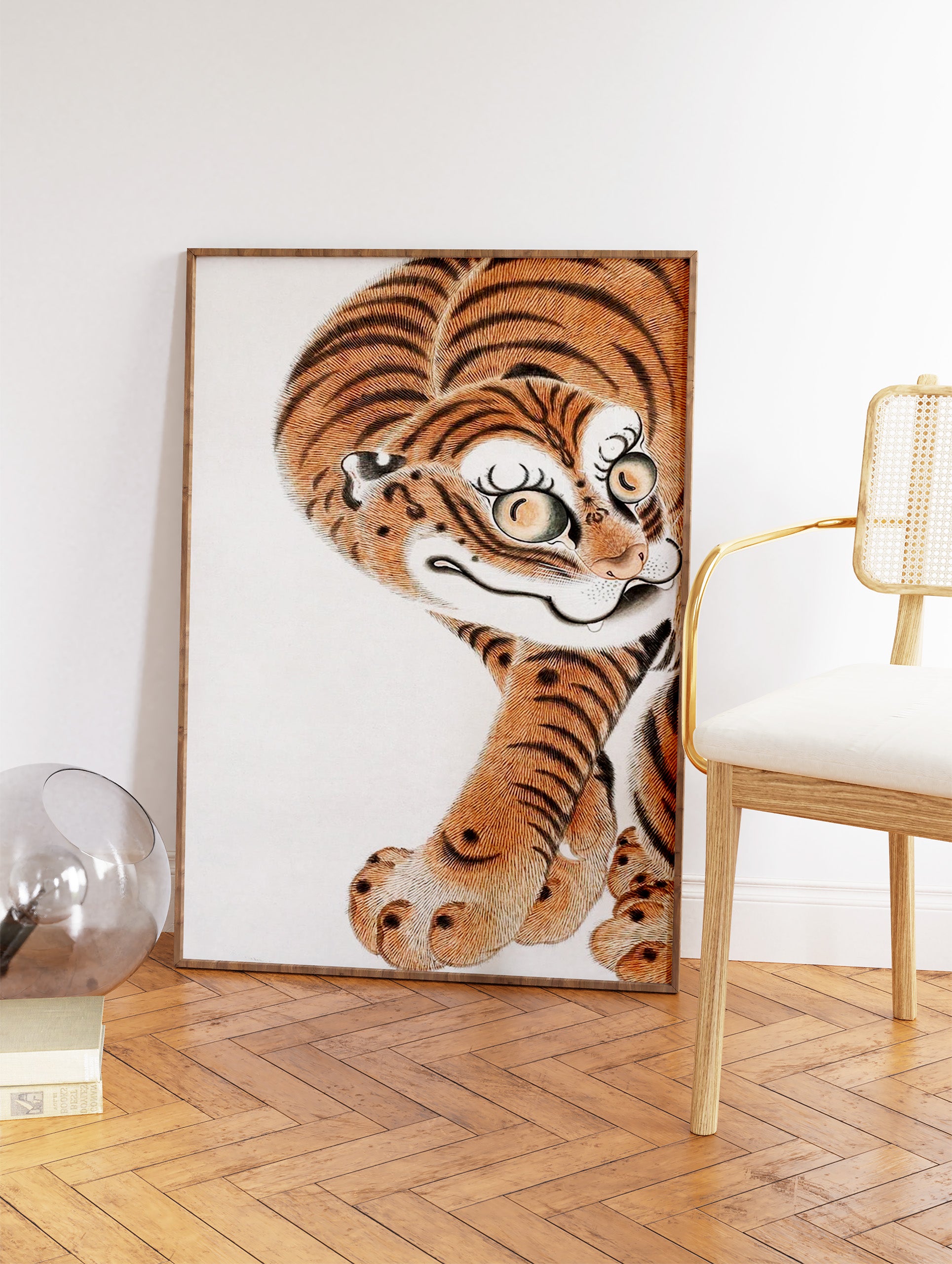 Japanese Tiger Art Poster, Japanese Animal Print