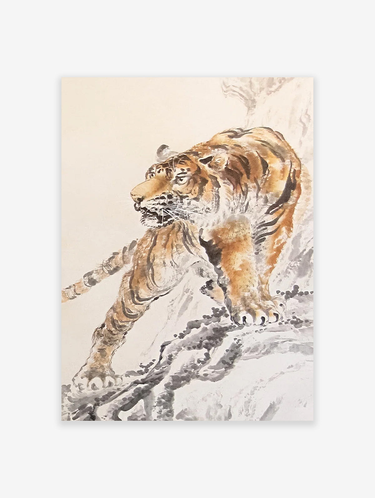 Japanese Tiger Poster, Japanese Animal Print