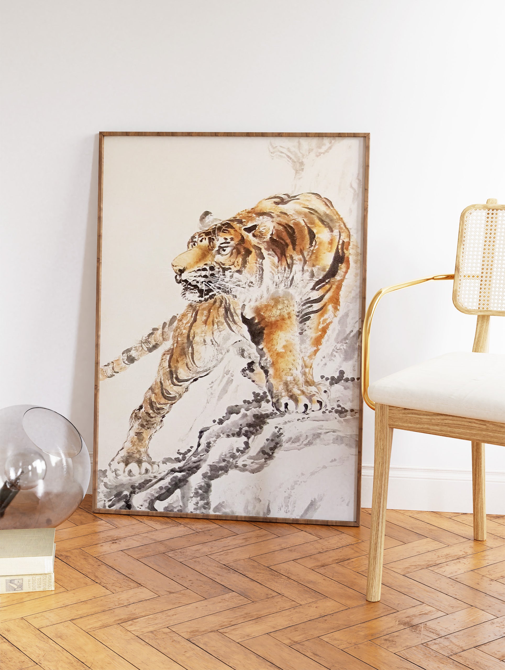 Japanese Tiger Poster, Japanese Animal Print