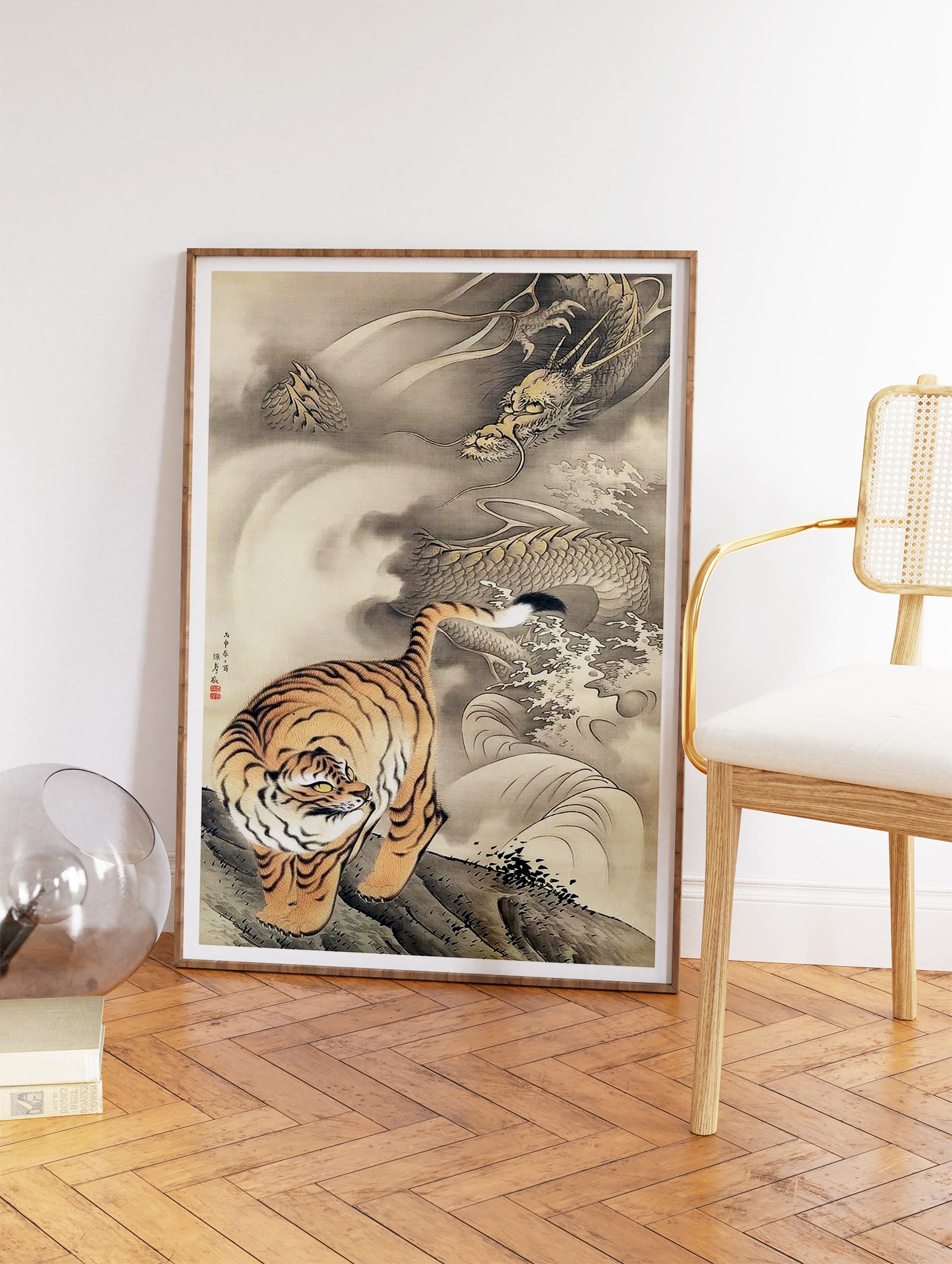 Japanese Tiger Poster, Japanese Animal Print